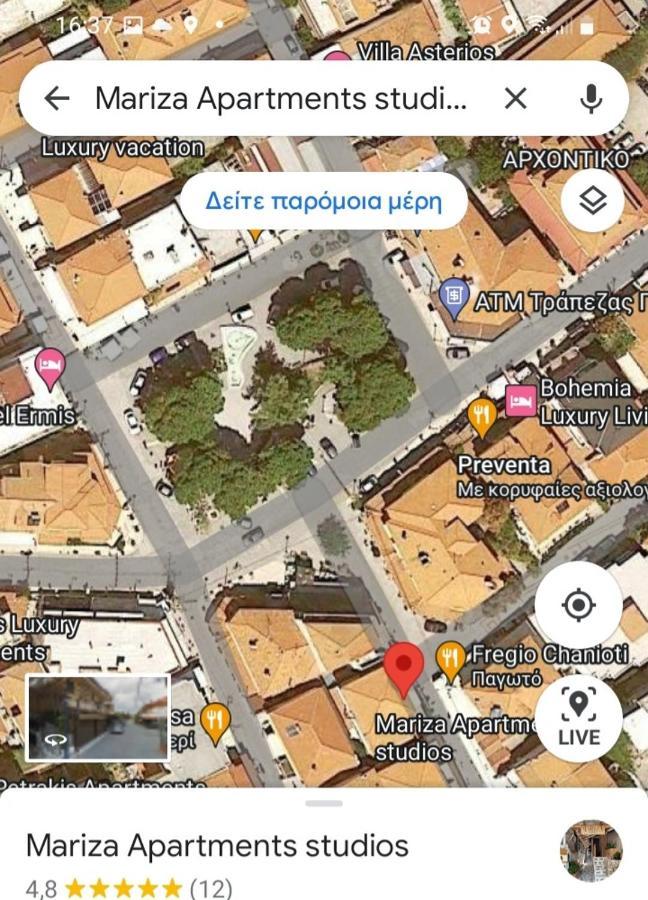 Mariza Apartments -Studios Ханиоти Экстерьер фото